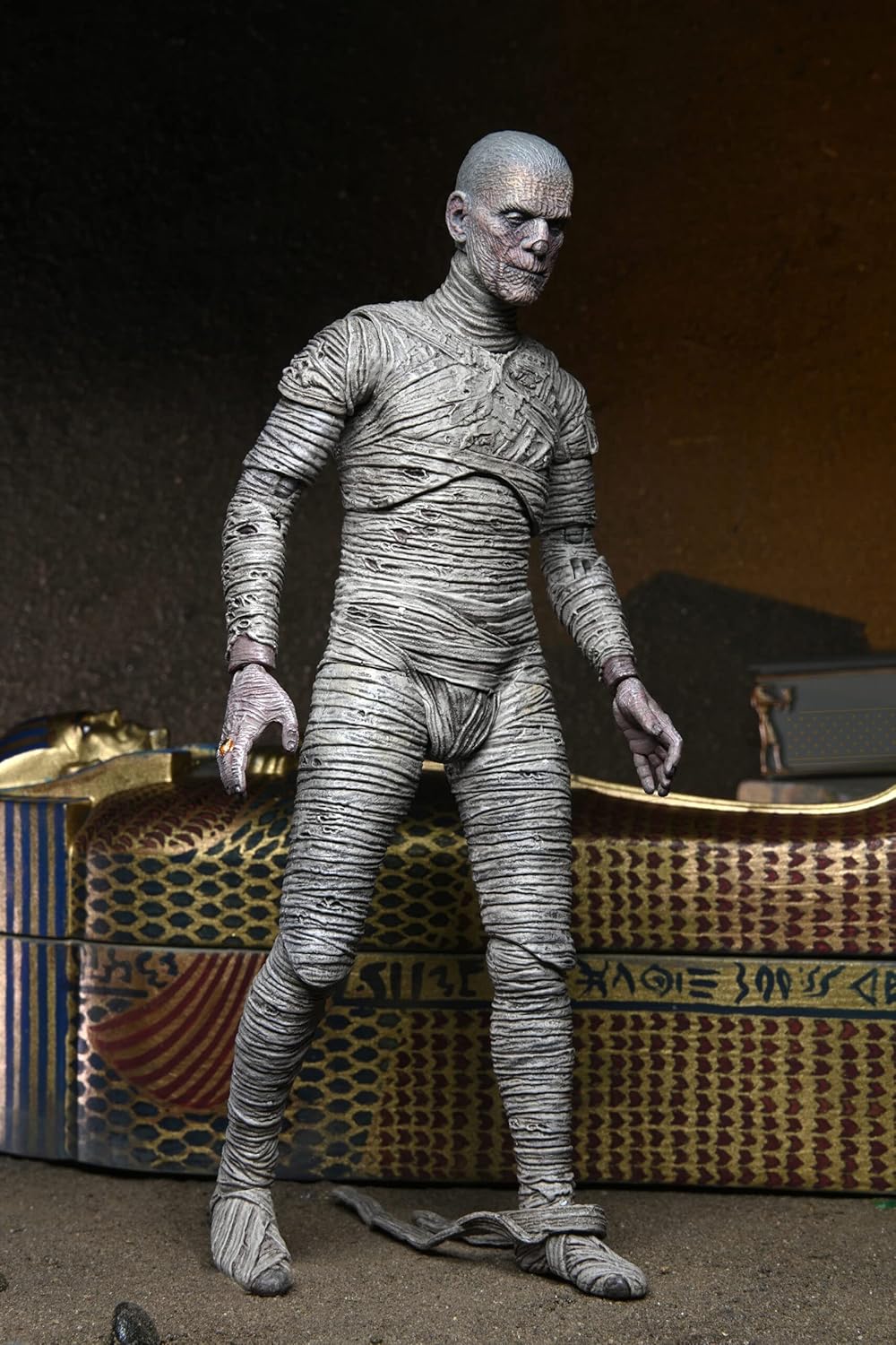 NECA Universal Monsters Ultimate Mummy 7" Figure & Accessory Pack Combo - New by Neca with detailed bandaged figure.