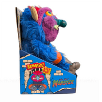 My Pet Monster 14-Inch Deluxe Plush Toy by The Loyal Subjects 2026 with blue fur and orange claws by Playskool