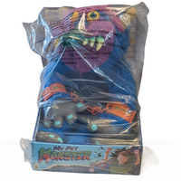 My Pet Monster 14-Inch Deluxe Plush Toy by The Loyal Subjects 2026 packaged by Playskool with blue fur and orange chains