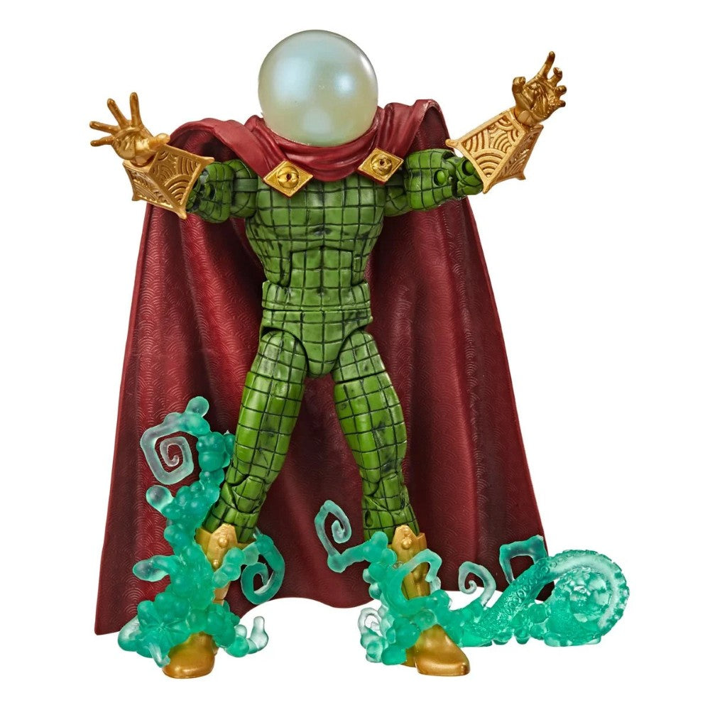 Mysterio Spider-Man Marvel Legends Series Action Figure by Hasbro 6 Inch with red cape and green costume