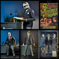 The Invisible Man Universal Monsters Ultimate Action Figure NECA 7” new in box with alternate heads and hands collectible toy