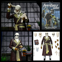 The Invisible Man Kemp House Color Universal Monsters Ultimate Action Figure NECA 7” new in box with accessories and interchangeable heads