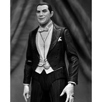 Dracula of Carfax Abbey Black and White 7 inch Neca Action Figure Universal Monsters in detailed tuxedo new in box collectible