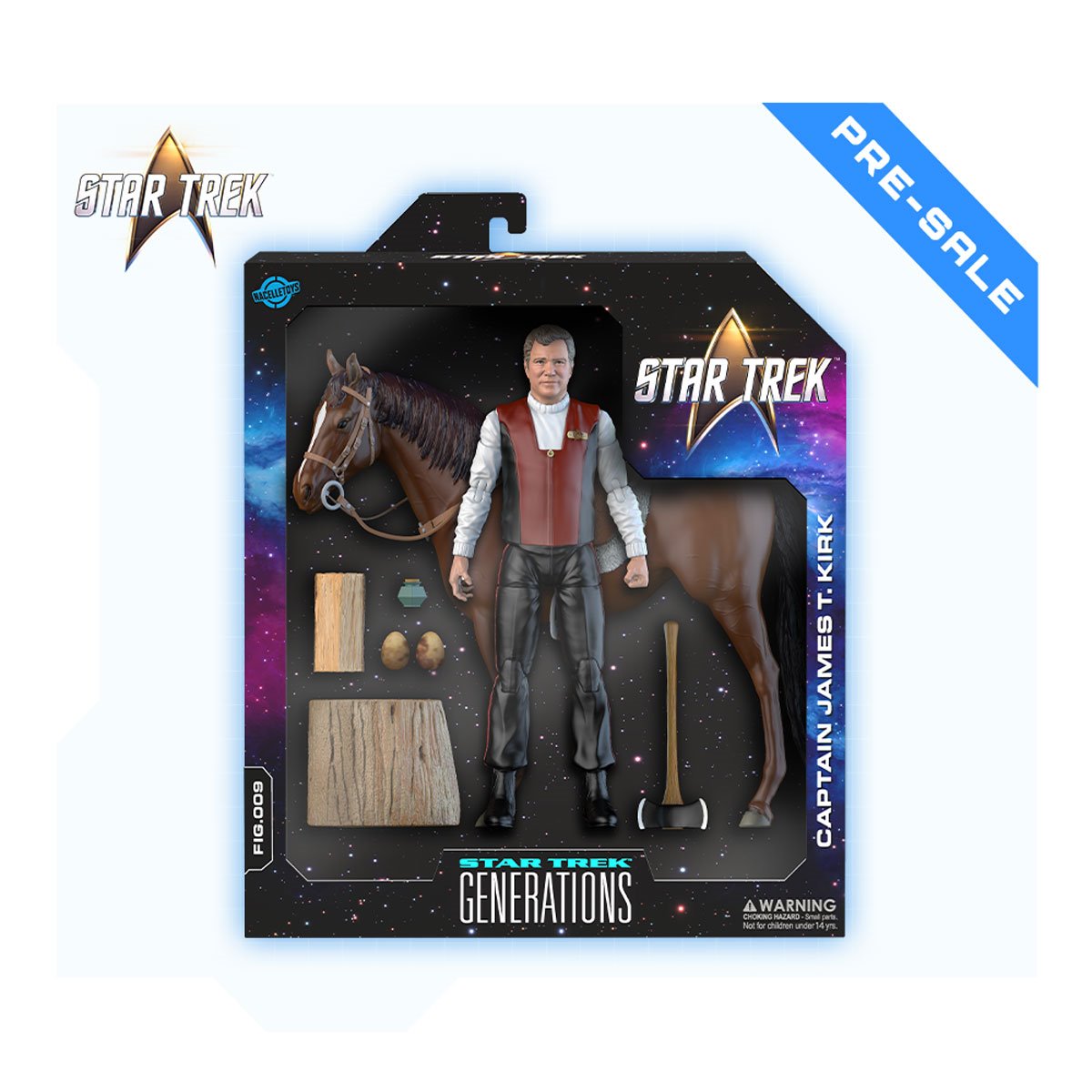 Image of Captain James T. Kirk 7" Star Trek Generations Nacelle Premium Action Figure Collectible
