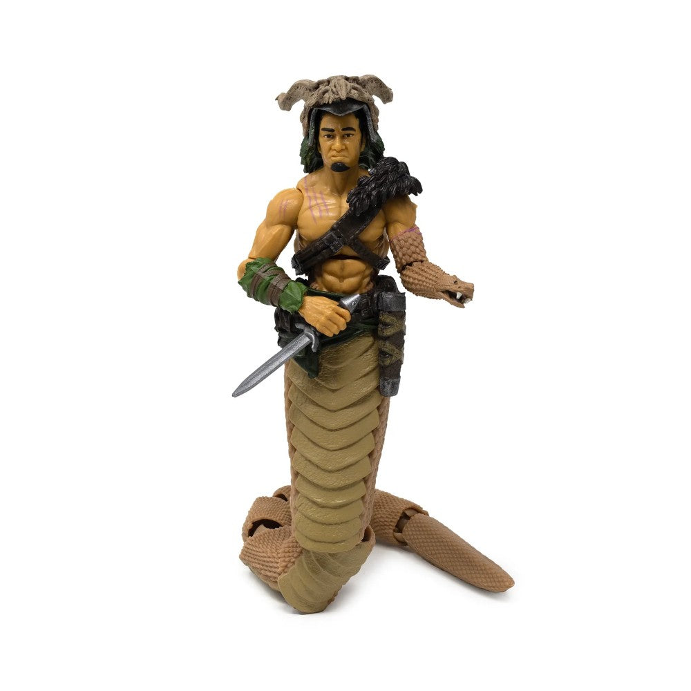Naga the Serpent Druid -Vitruvian H.A.C.K.S. 1:18 Scale Action Figure by Boss Fight Studio Llc with serpent tail and dagger accessory