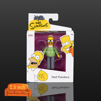 Ned Flanders The Simpsons Action Figure 2 1/2" Scale by Jakks Pacific, new in box collectible toy figure