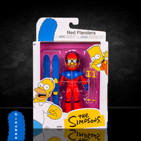Sexy Ned Flanders in Ski Outfit Action Figure The Simpsons 5in Scale by Jakks Pacific new in box collectible