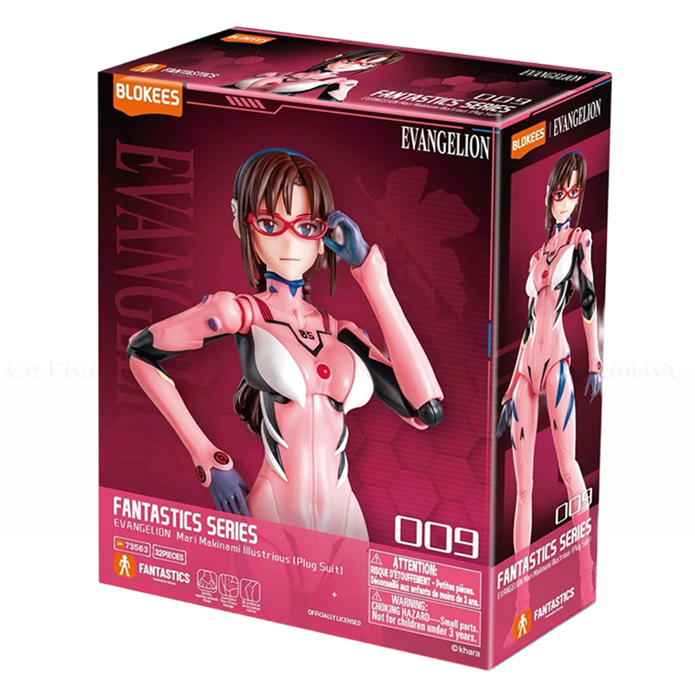 Mari Makinami Model Kit Neon Genesis Evangelion Fantastics 6.3" Blokees Model Kit by Kotobukiya boxed collectible figure