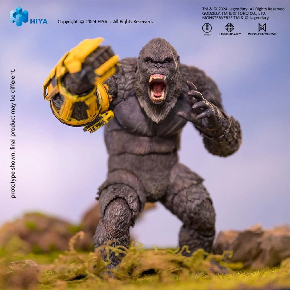 Awe-Inspiring Kong: New Empire Kong Beast Glove Exquisite Basic Action Figure 6.2" by Hiya Toys, roaring Kong figure