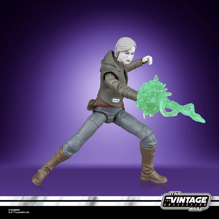 Star Wars Vintage Collection Nightsister Merrin action figure by Kenner with green magic effect accessory