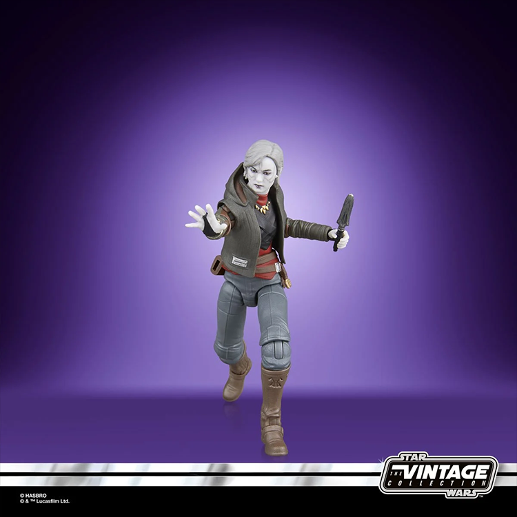 Kenner Star Wars Vintage Collection Nightsister Merrin 3.75-inch action figure with staff and dagger accessories