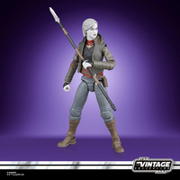 Kenner Star Wars Vintage Collection 3 3/4-inch Nightsister Merrin action figure with staff and dagger accessories.