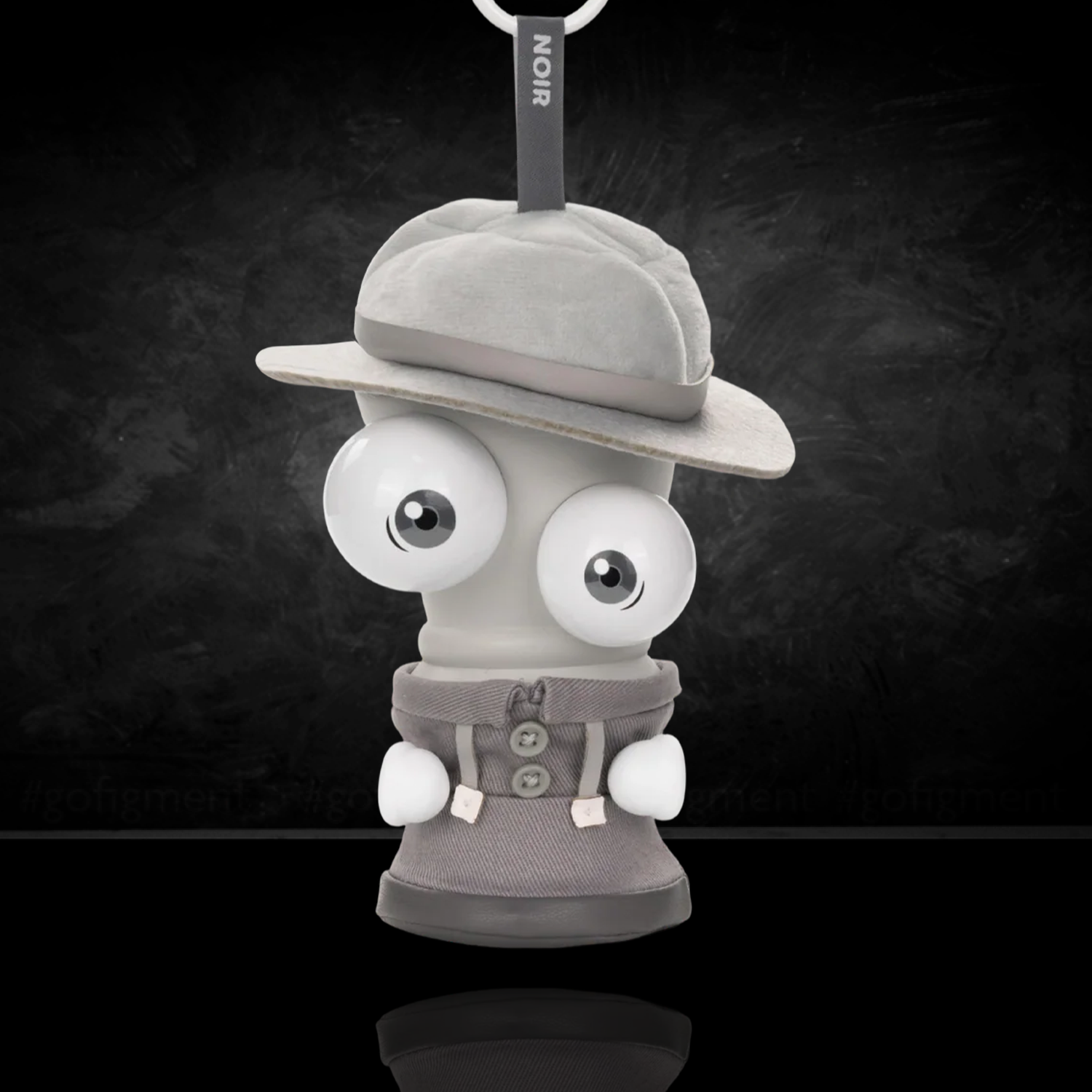 Kinger Pendantz Blindbox Open Figure U-PICK The Amazing Digital Circus Keychain new in box by Glitch with gray hat and outfit
