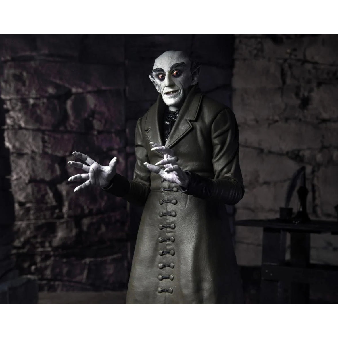 Nosferatu Ultimate Count Orlok Action Figure NECA 7” in detailed buttoned coat with clawed hands new collectible toy by Neca