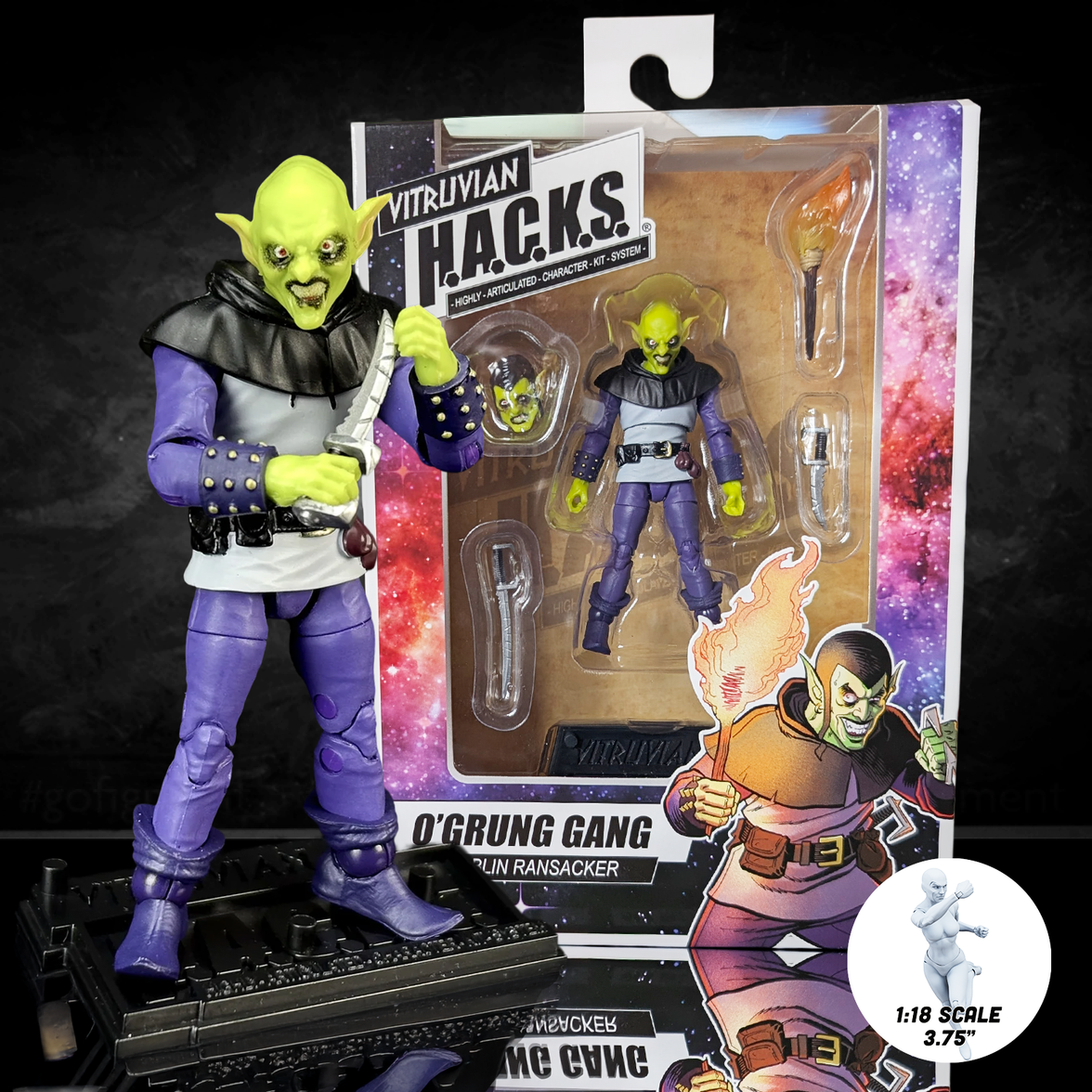 Goblin Ransacker Vitruvian H.A.C.K.S. O'Grung Gang Action Figure Boss Fight new in box by Boss Fight Studio Llc