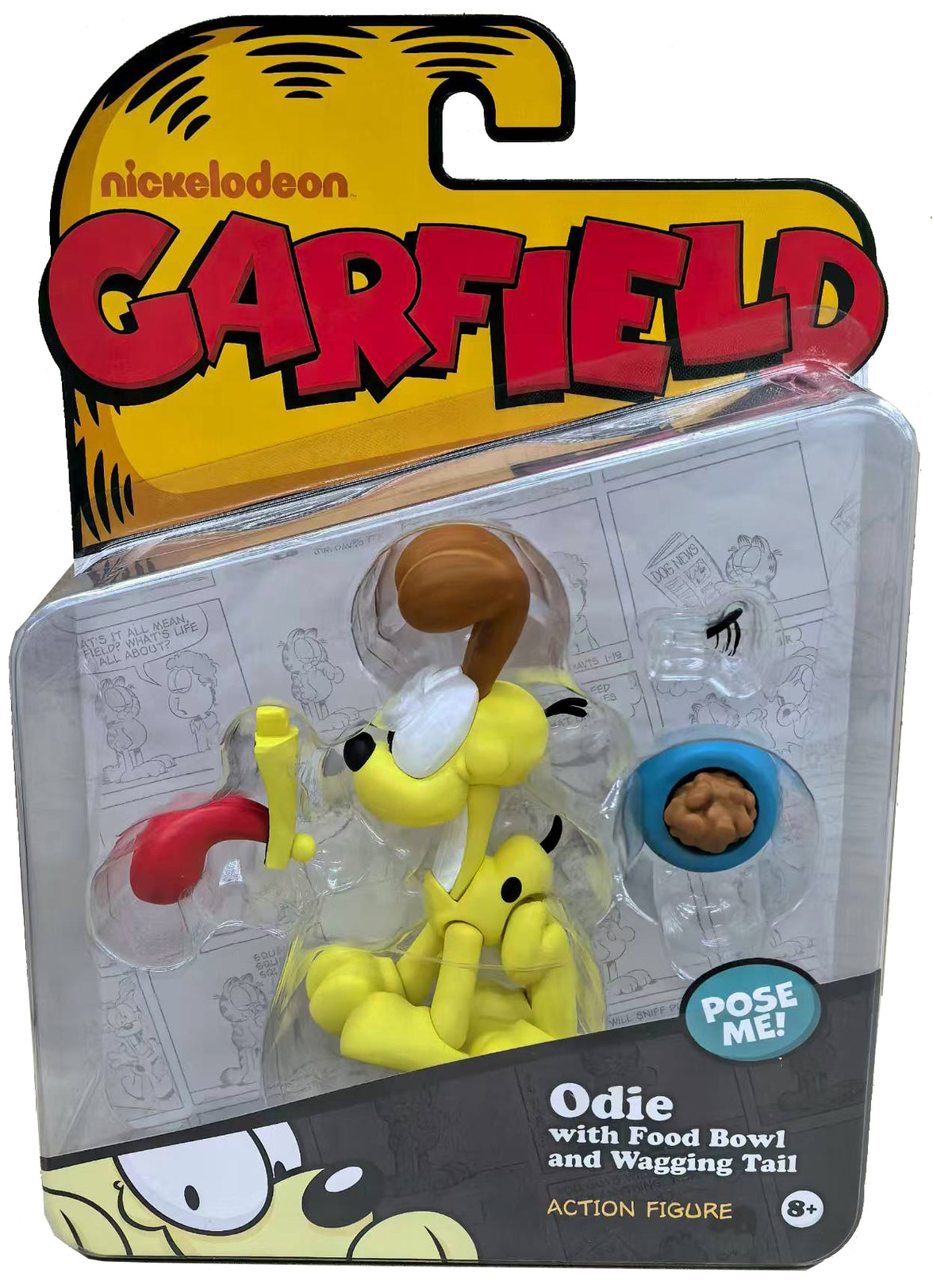 Garfield Wave 1 Odie Action Figure - 17 Points of Articulation with Accessories - Classic Comic Dog Collectible by Boss Fight Studio Llc new in box