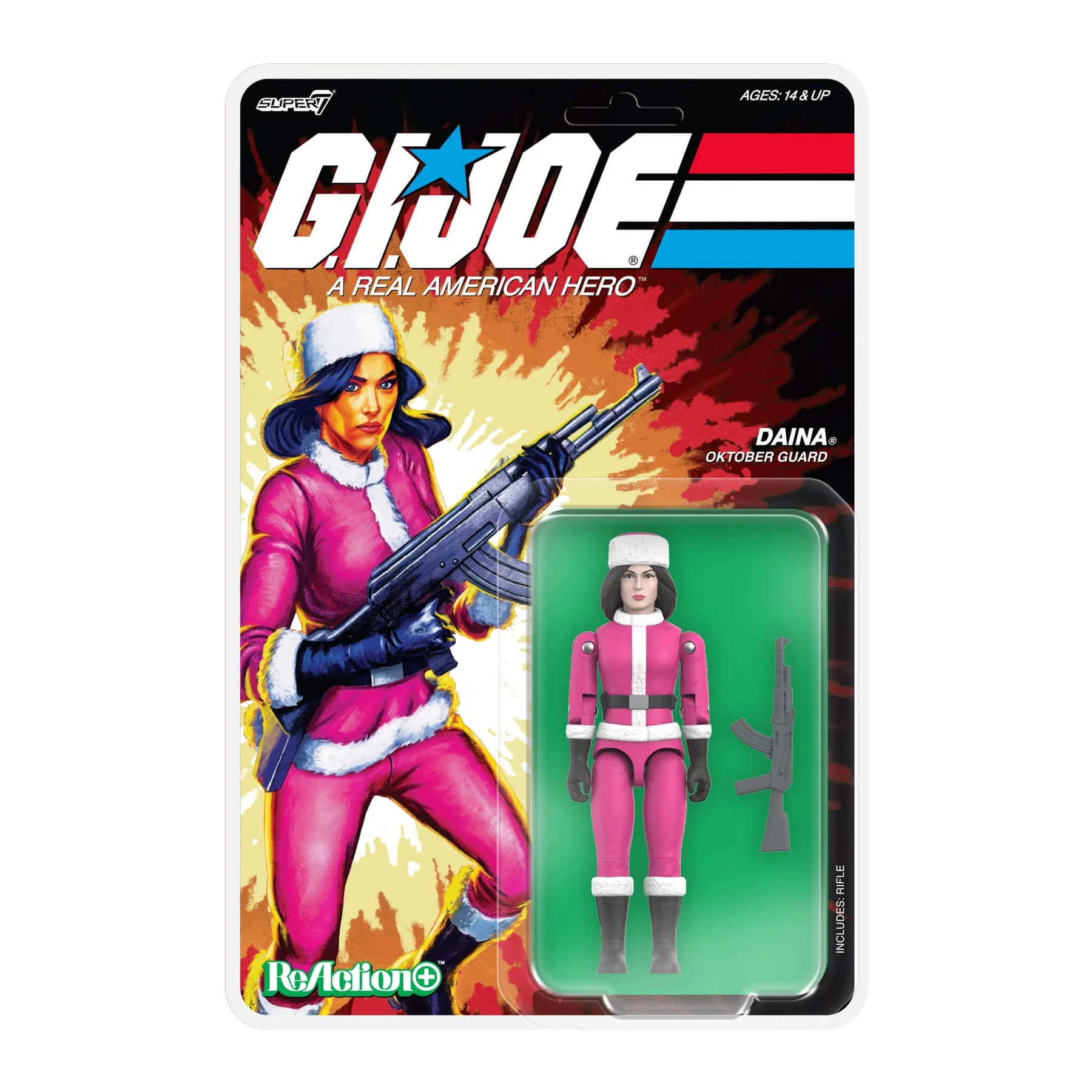 Daina G.I. Joe ReAction+ Wave 7 Oktober Guard Sniper Action Figure by Super7 new in box collectible toy