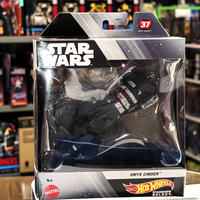 Mattel Star Wars Hot Wheels Starships Select Onyx Cinder 1:50 scale die-cast vehicle in packaging