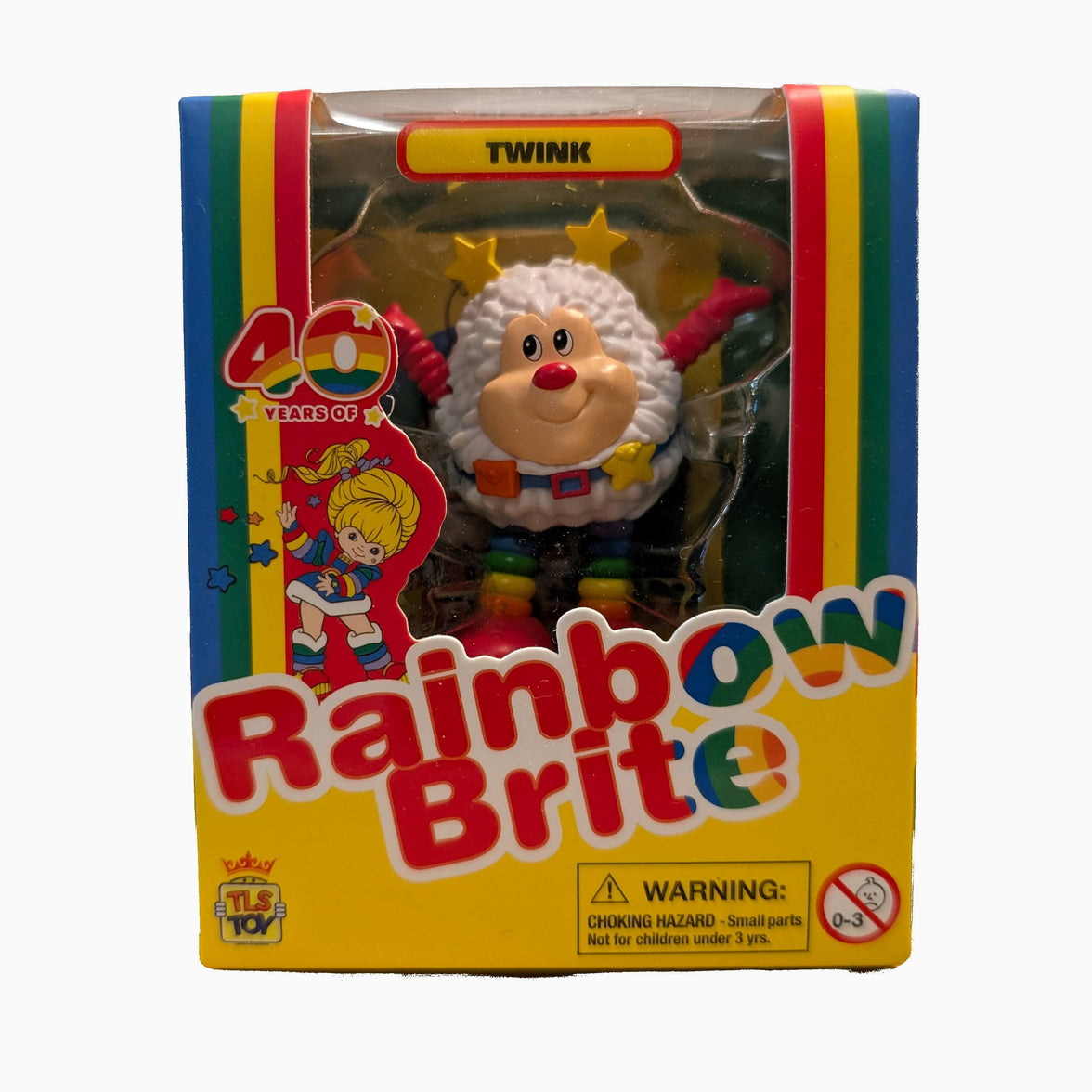 Twink 2.5 inch CheeBee! figure by Loyal Subjects in colorful Rainbow Brite 40 Years packaging box