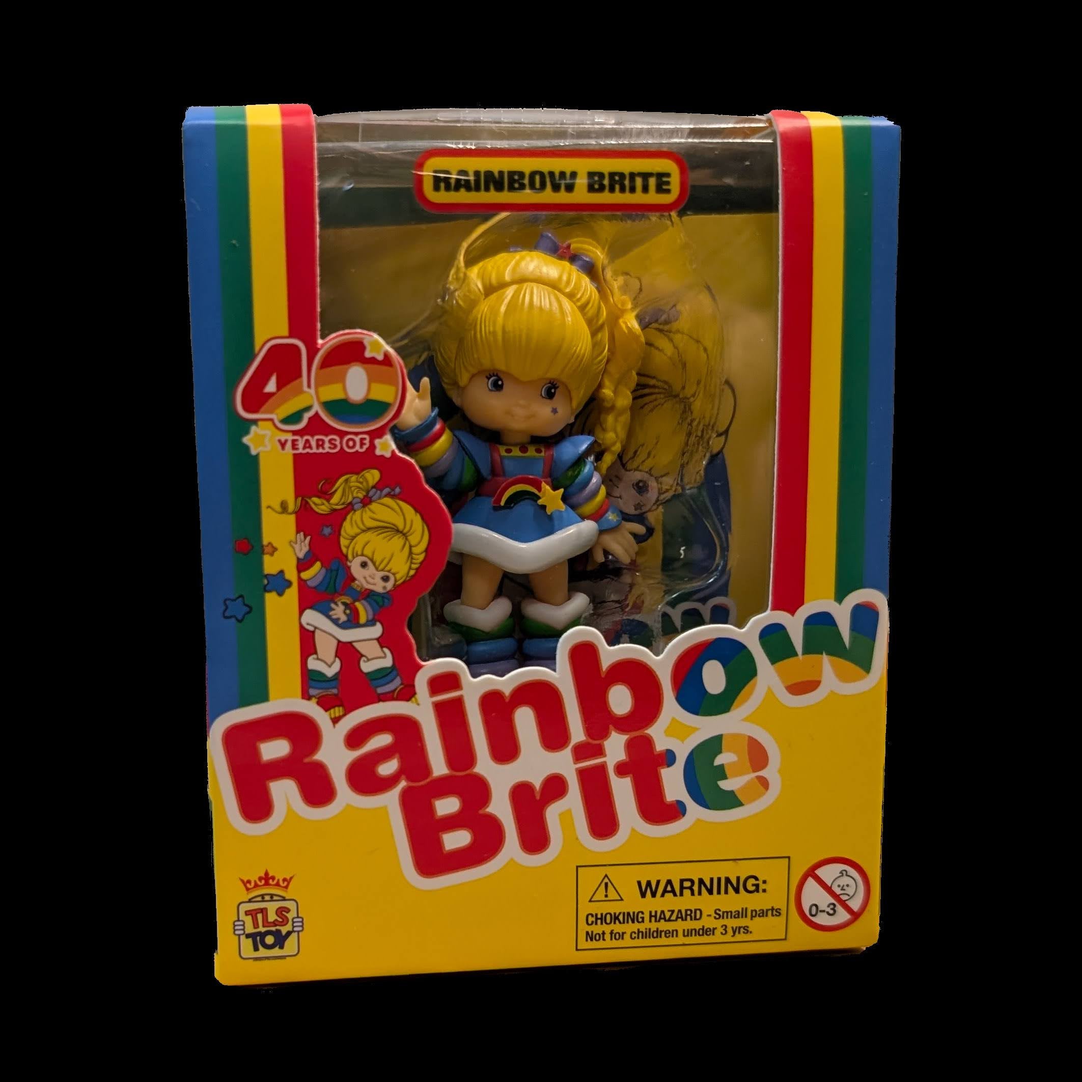 Rainbow Brite 3 inch collectible figure by Loyal Subjects in 40 Years of Rainbow Brite colorful packaging