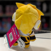 Kagamine Len Plush - 6 Inch Official Licensed Vocaloid Collectible by UCC viewed from the back on display