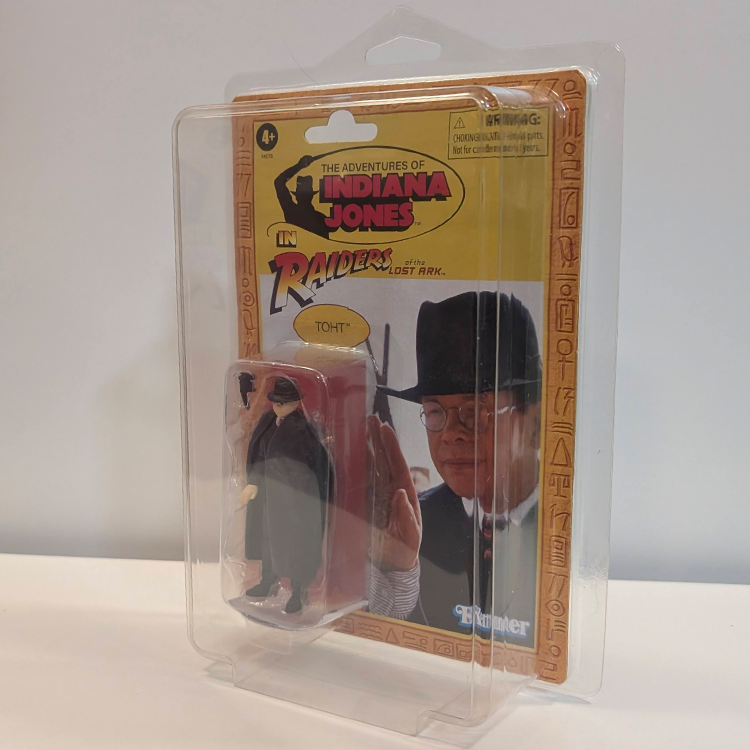 Hasbro Indiana Jones Raiders of the Lost Ark 3.75 inch Toht action figure in vintage style blister card packaging