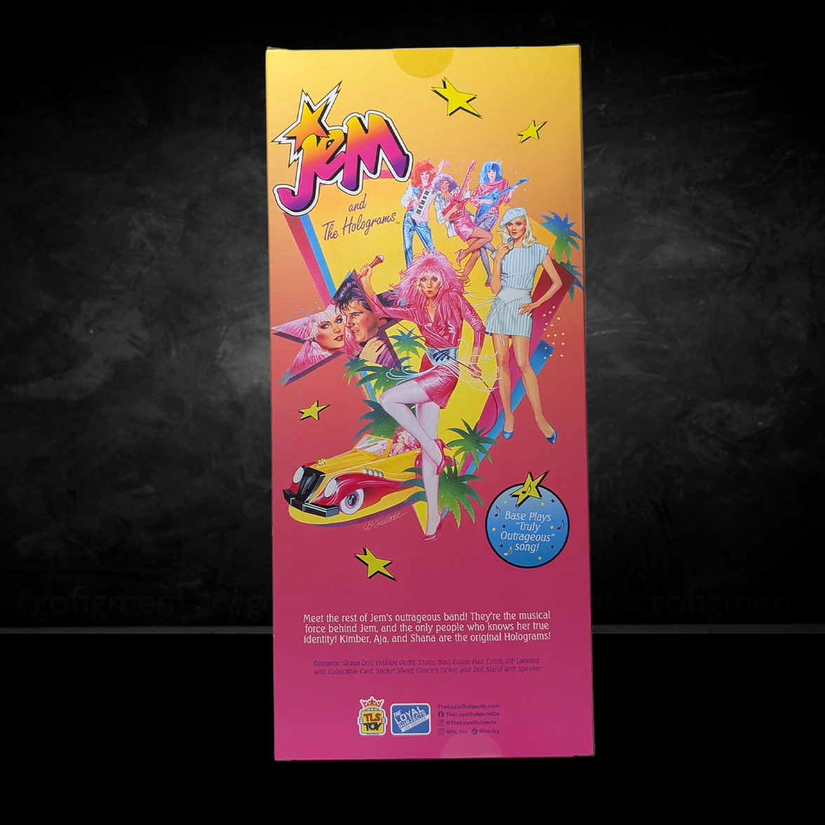 Jem and the Holograms Kimber Benton 12-Inch Fashion Doll The Loyal Subjects 2025 new in box with vibrant retro band art