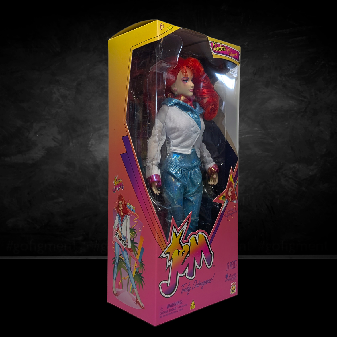 Jem and the Holograms Kimber Benton 12-Inch Fashion Doll The Loyal Subjects 2025 new in box with retro outfit and red hair