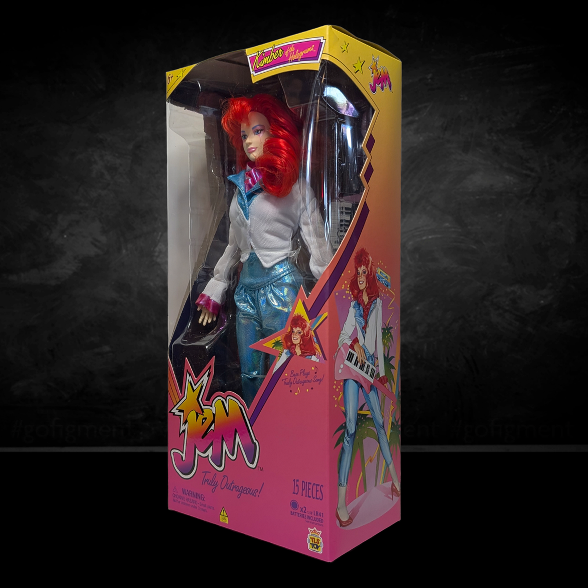 Jem and the Holograms Kimber Benton 12-Inch Fashion Doll The Loyal Subjects 2025 new in box with metallic pants and white jacket