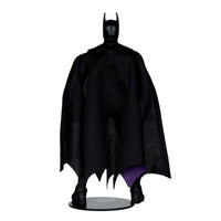 Batman - Page Punchers Wave 13 1:10 Scale 7” Action Figure McFarlane Toys showing figure from the back with cape.