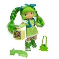 Loyal Subjects Patty O'Green Rainbow Brite 5.5-inch figure with green outfitbraided haircarrying suitcase and included accessories