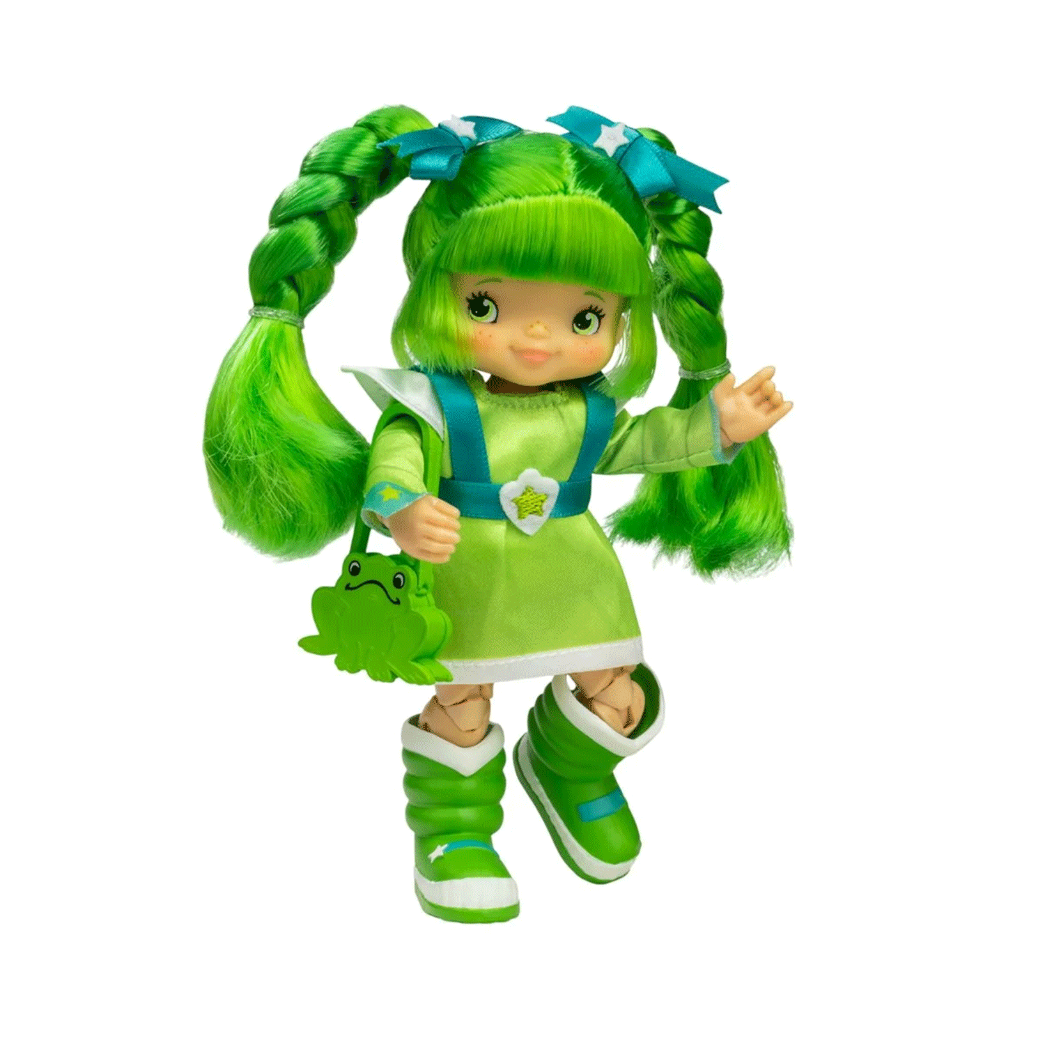 Loyal Subjects Patty O'Green Rainbow Brite 5.5-inch figure with braided green hairstar accessoriesand frog purse