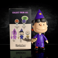 Go Figment Peanuts Halloween ReAction figure of Violet Witch in purple costume with magic wand and star hat