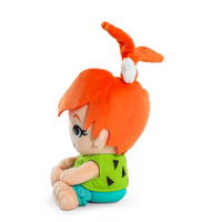 Pebbles Flintstone Phunny Plush: Adorable 7 1/2-Inch Stone Age Daughter Collectible by Kidrobot in vibrant soft fabric sitting pose