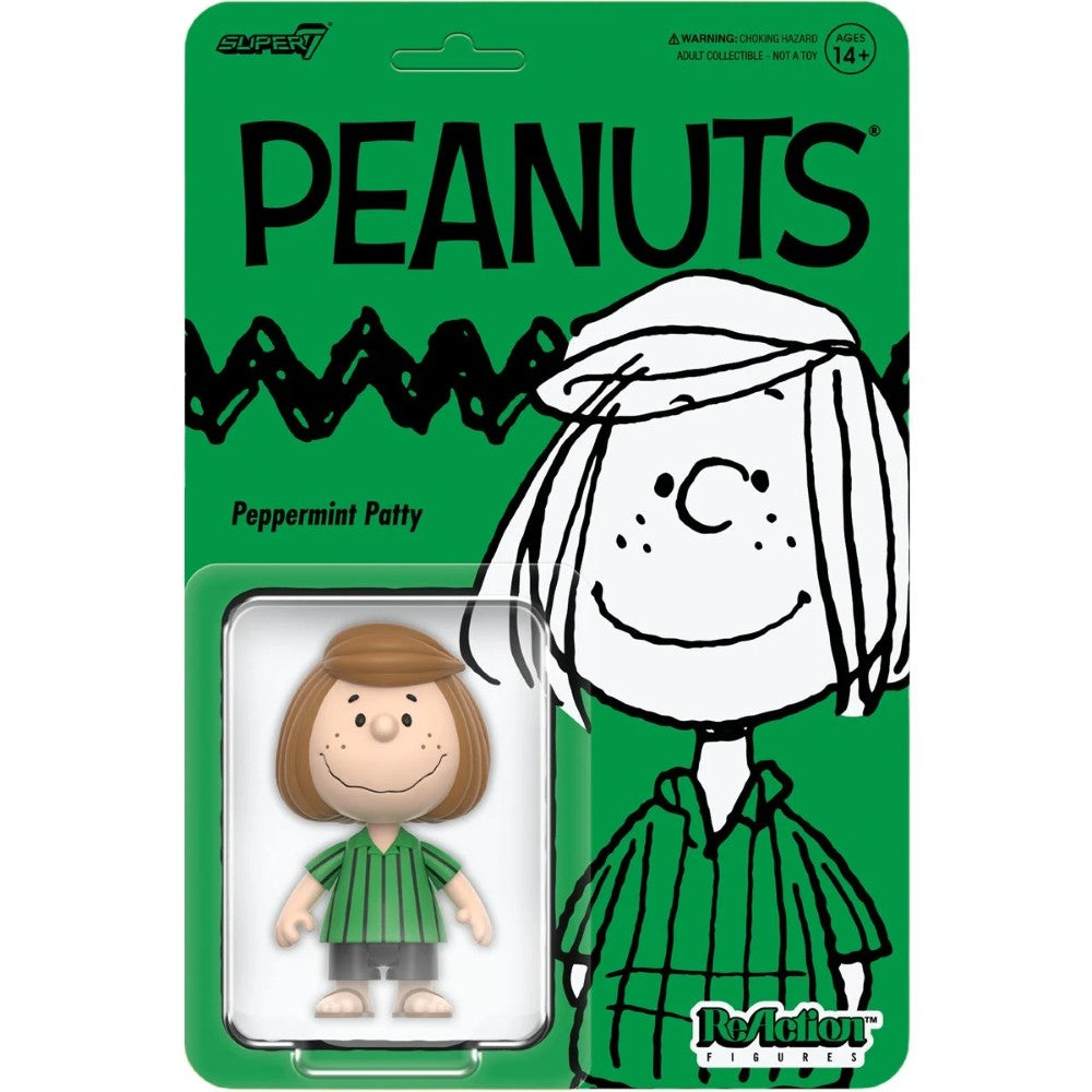 Peppermint Patty Peanuts ReAction Wave 09 Action Figure Super7 new in box 3.75 inch scale collectible toy