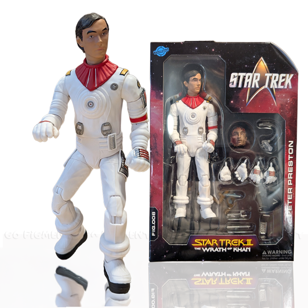 Peter Preston 7" Star Trek II: The Wrath of Khan Nacelle Premium Action Figure Collectible with accessories by Nacelle