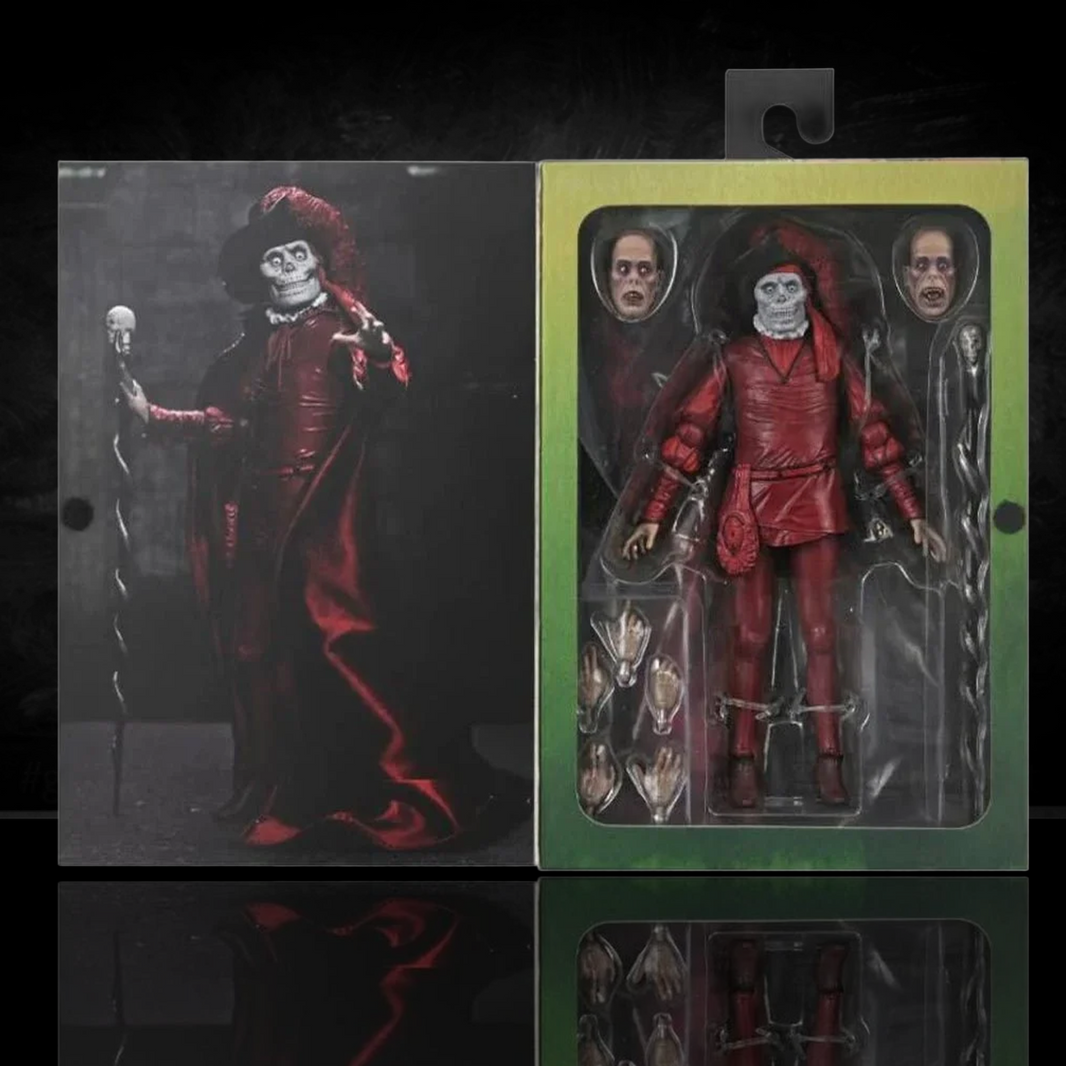 The Phantom of the Opera Ultimate Phantom Masque of the Red Death 7-Inch Scale Action Figure by NECA in packaging with accessories