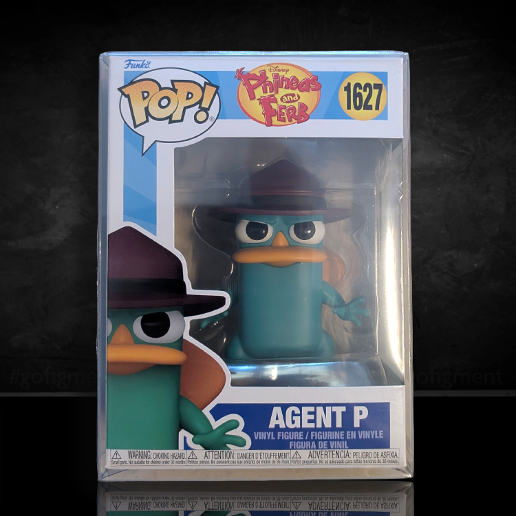 FUNKO Phineas and Ferb Agent Perry Funko Pop vinyl figure #1627 in box with fedora hat and determined expression