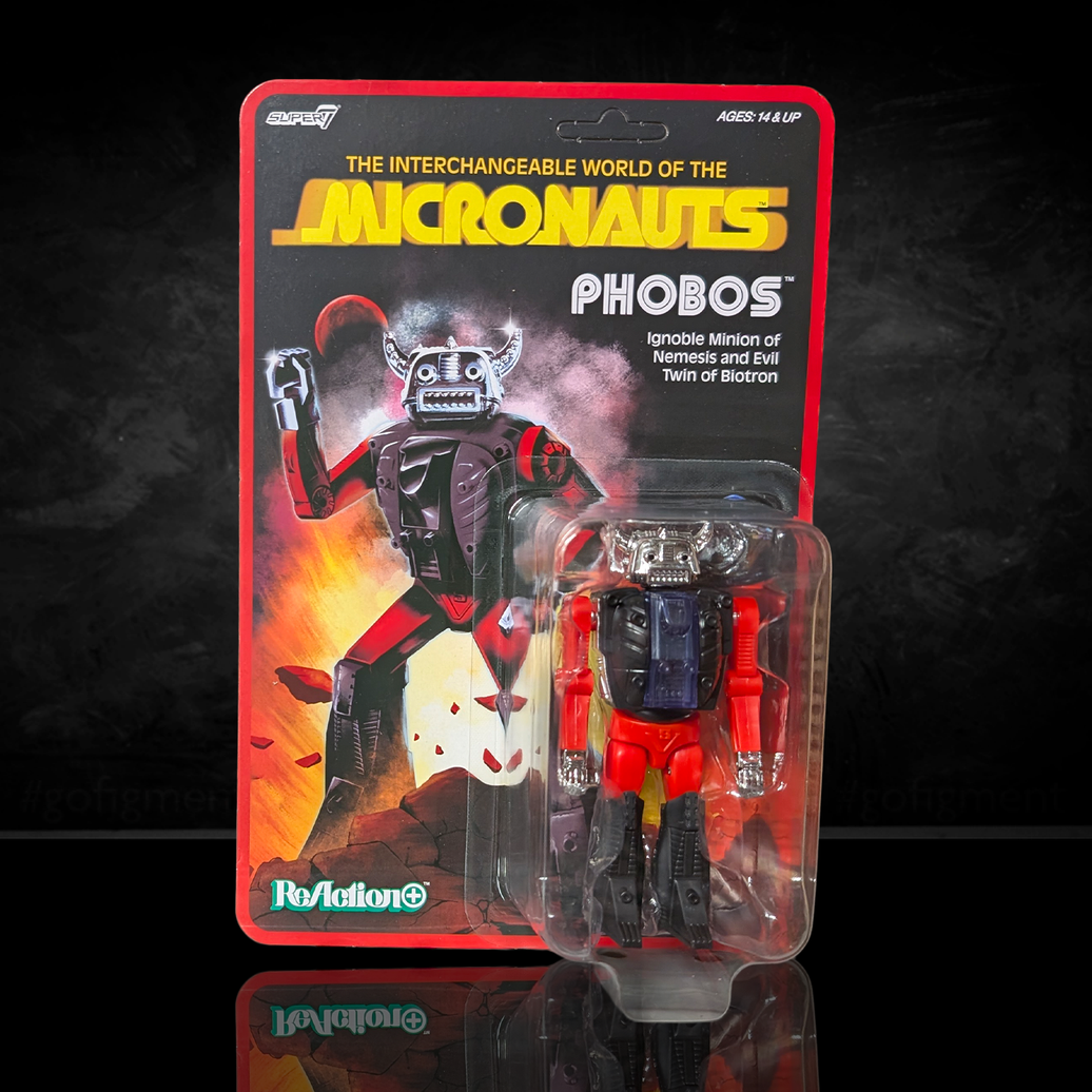 Phobos Micronauts Super7 ReAction+ Action Figure 12 Points of Articulation new in box collectible figure by Super7