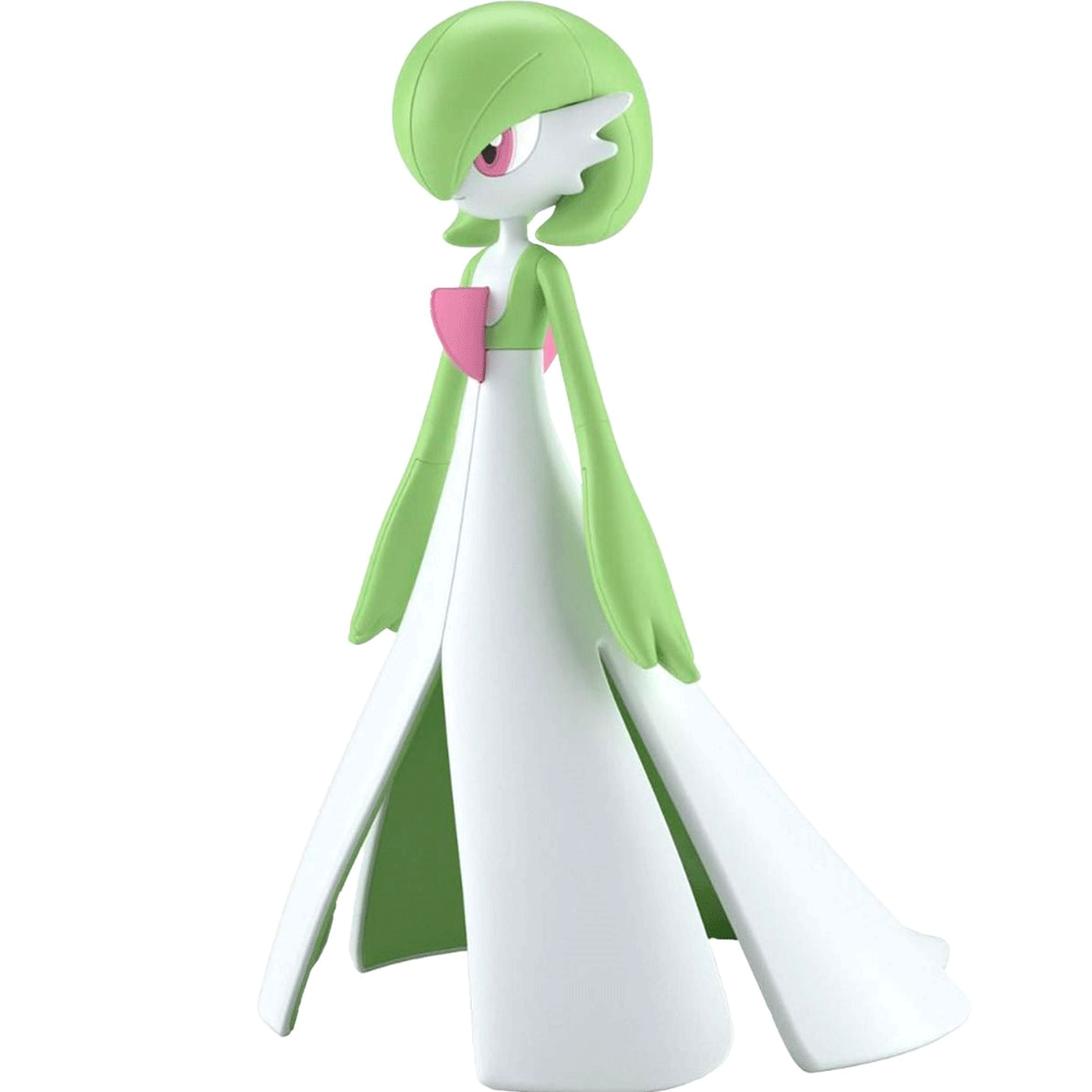 Bandai Hobby Pokémon Gardevoir model kit by Blokees showing detailed figure with green and white design
