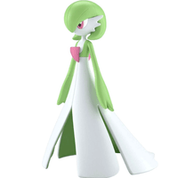 Bandai Hobby Pokémon Gardevoir model kit by Blokees showing detailed figure with green and white design