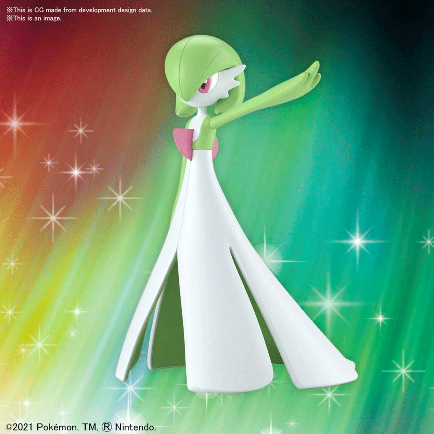Bandai Hobby Pokémon Gardevoir model kit by Blokees showcasing detailed psychokinetic energy pose