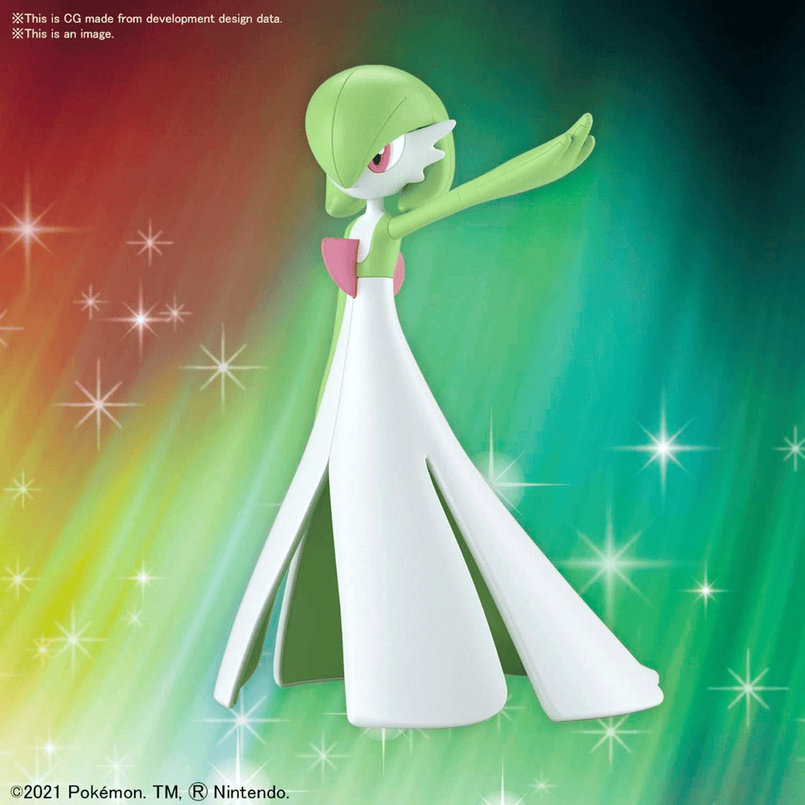 Bandai Hobby Pokémon Gardevoir model kit by Blokees showcasing detailed psychokinetic energy pose