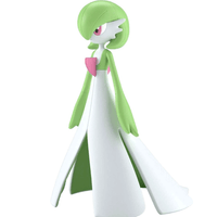 Bandai Hobby Gardevoir Pokémon model kit by Blokees showing detailed psychokinetic figure in white and green colors