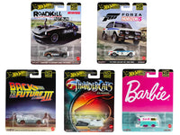 Hot Wheels "Pop Culture" Mystery Box 5 Premium Cars featuring iconic collectibles from Mattel franchises.