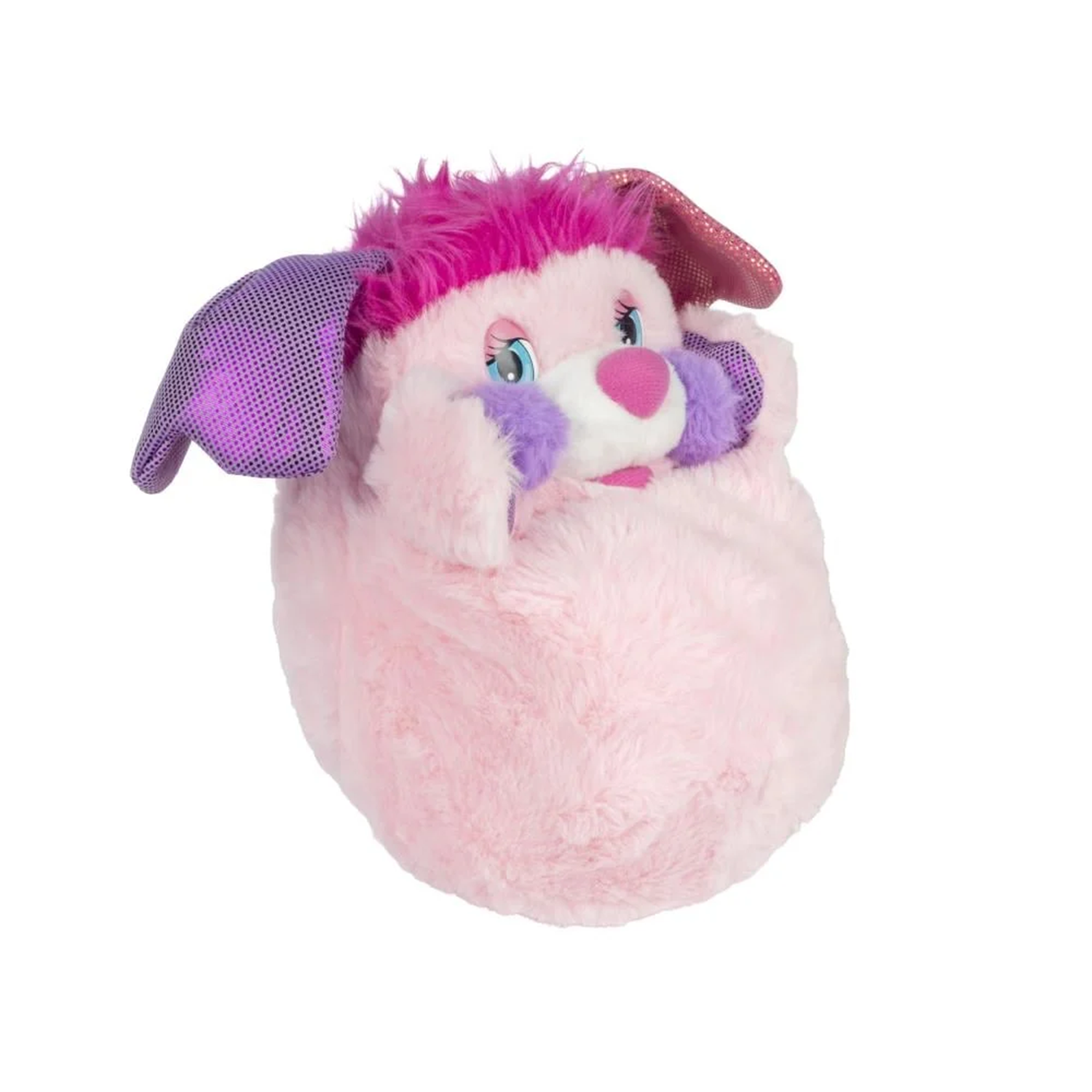 Popples Party Limited Edition Plush - 11-Inch Collectible by Go Figment with pink fur and shiny purple ears, new 2025 release