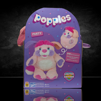 Popples Party Limited Edition Plush - 11-Inch Collectible new 2025 by Go Figment with soft pink and purple fur details