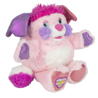 Popples Party Limited Edition Plush - 11-Inch Collectible by Go Figment with pink fur and metallic purple paw and ear accents, 2025 new release