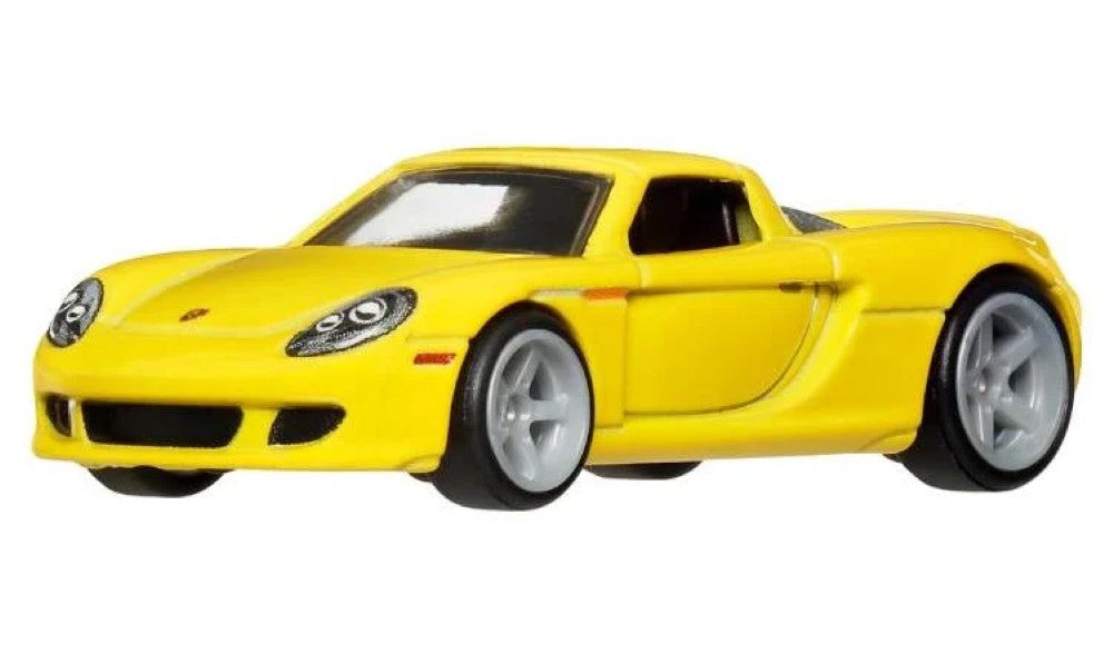 Mattel Hot Wheels Premium Car Culture Porsche Carrera GT 1:64 die-cast yellow collectible car model