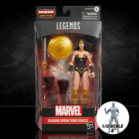Marvel Legends Series Squadron Supreme Power Princess 6-Inch Action Figure by Hasbro, new in box collectible toy